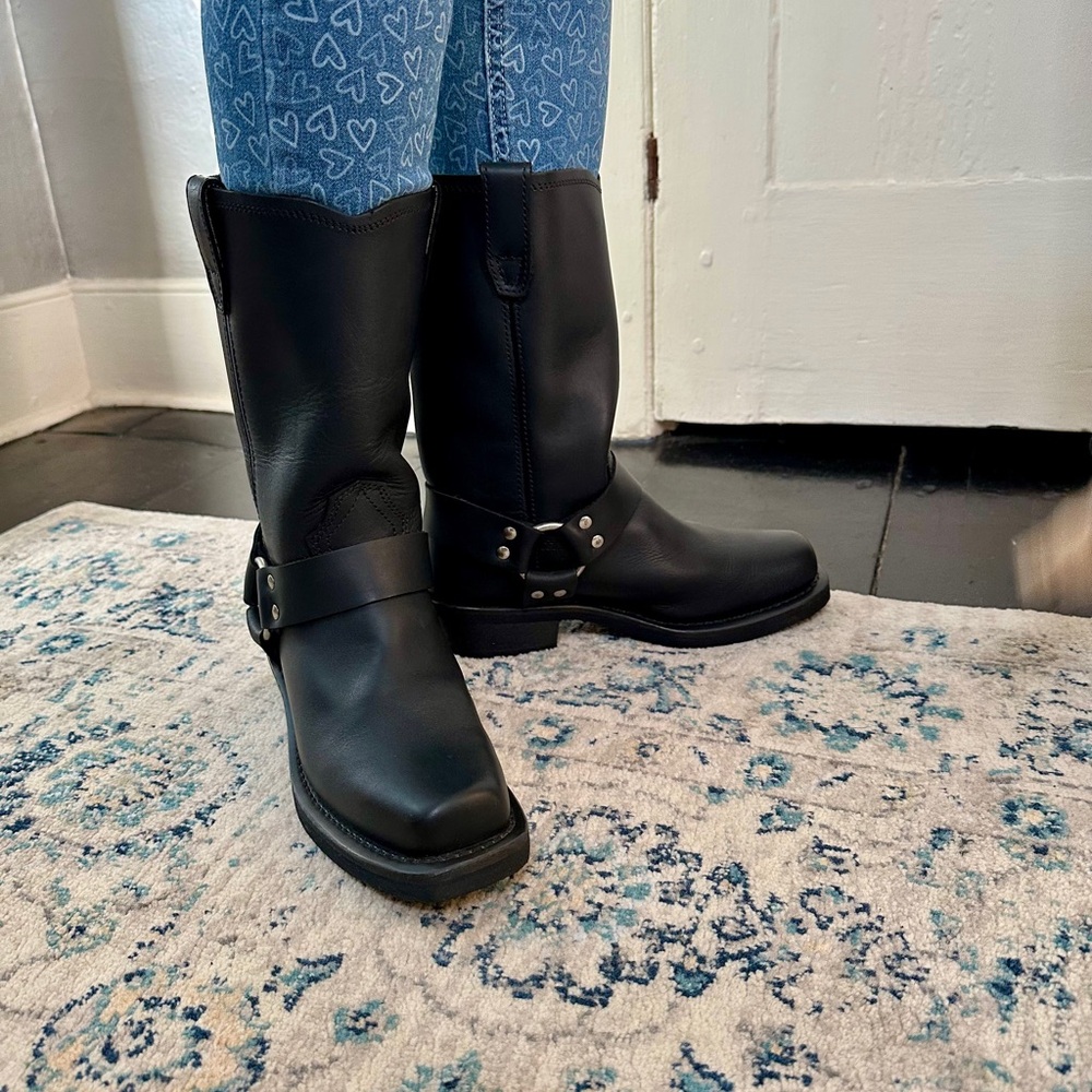 Dingo Molly Harness Boots Black Leather, Women’s 8.5 - Picture 9 of 9
